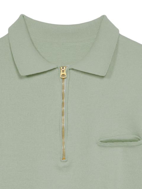 FORTELA Laigth zip short-sleeve polo shirt
