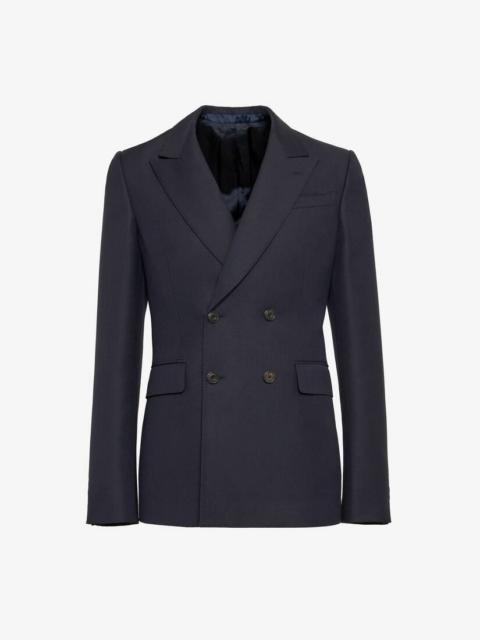 Men's Neat Shoulder Double-breasted Jacket in Navy