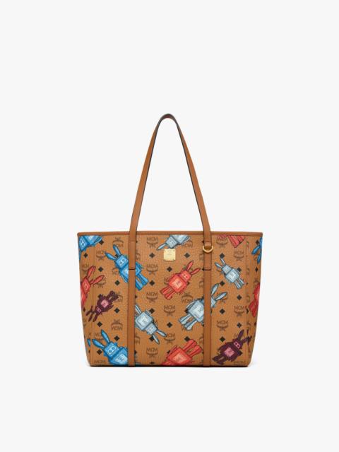 MCM Toni Top-Zip Shopper in Rabot Visetos
