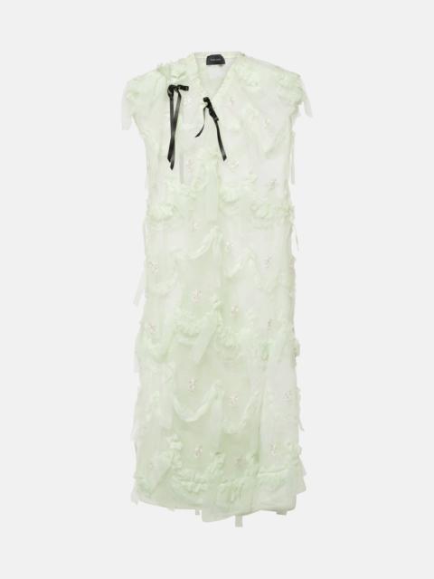 Simone Rocha Shoulder Bite Sack tulle dress
