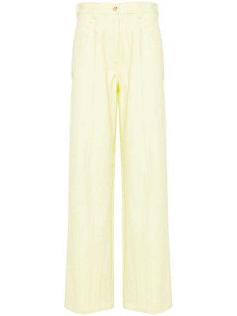 forte_forte high-waist straight-leg trousers