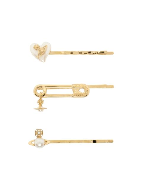 Vivienne Westwood Gold Tilda Hair Pin Set