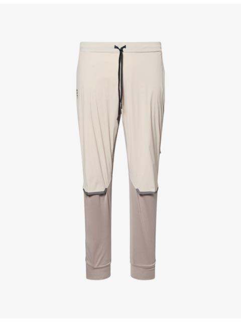 On Weather Tapered-Leg Stretch-Woven Jogging Bottoms