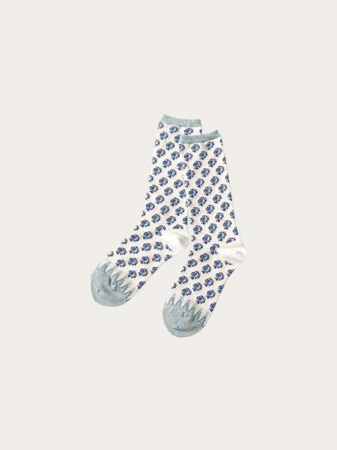 Kapital 144 Yarns CALICO Socks - White