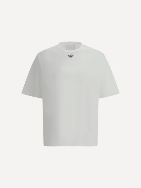 Prada T-Shirt with triangular plaque