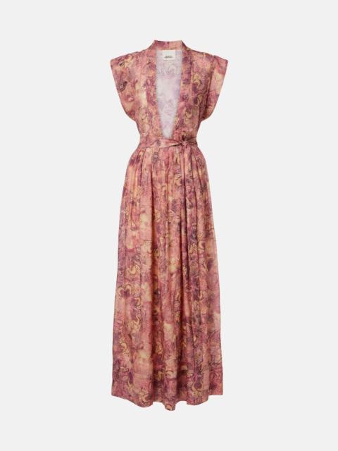 Isabel Marant Melissa printed silk voile maxi dress