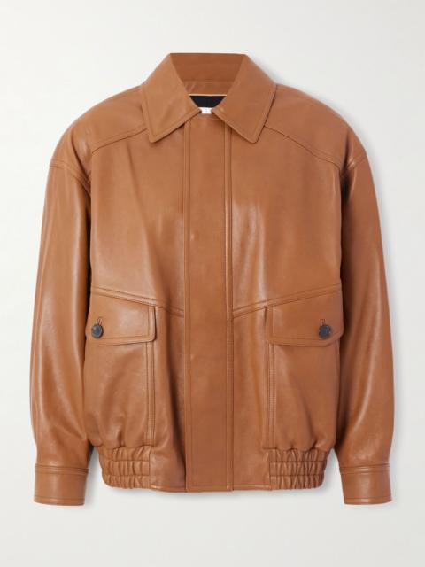 SAINT LAURENT Leather jacket Brown