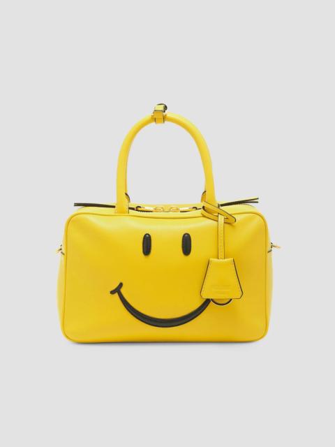 Moschino Women's Smile Leather Top Handle Bag - Yellow