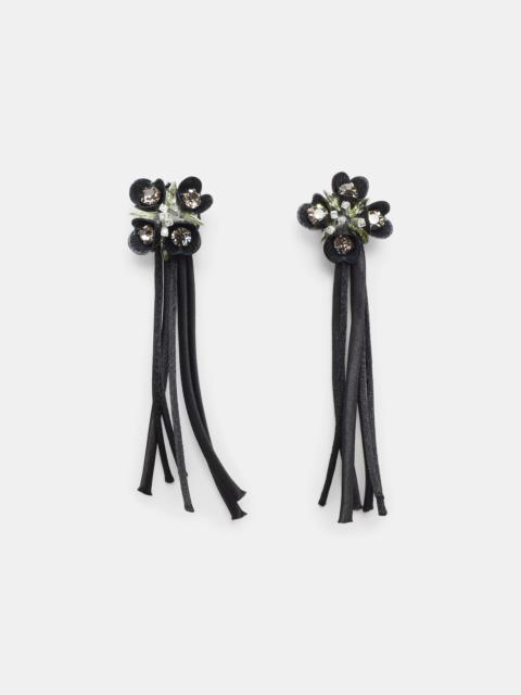 DOROTHEE SCHUMACHER DANGLING FLOWER tassle earring