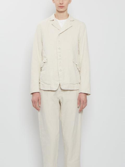 pas de calais Linen Cotton Tailored Jacket — Ivory