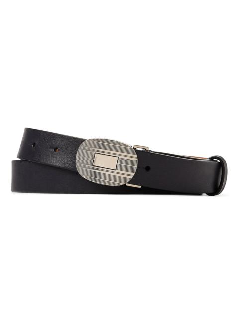Ralph Lauren Men's Engraved Buckle Belt - Chairman Navy