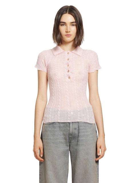 HAIKURE Laurie Semi-sheer Polo Shirt