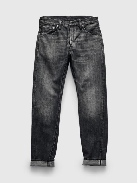 Pure Blue Japan "Natural Used Black" 14oz Washed Selvedge Denim - Relaxed Tapered Fit