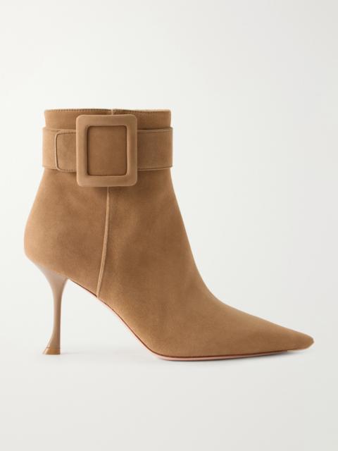 Roger Vivier Viv Ville 85 Suede Ankle Boots