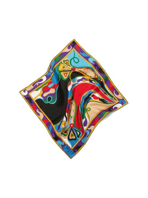 PUCCI small Orchidee-print silk scarf