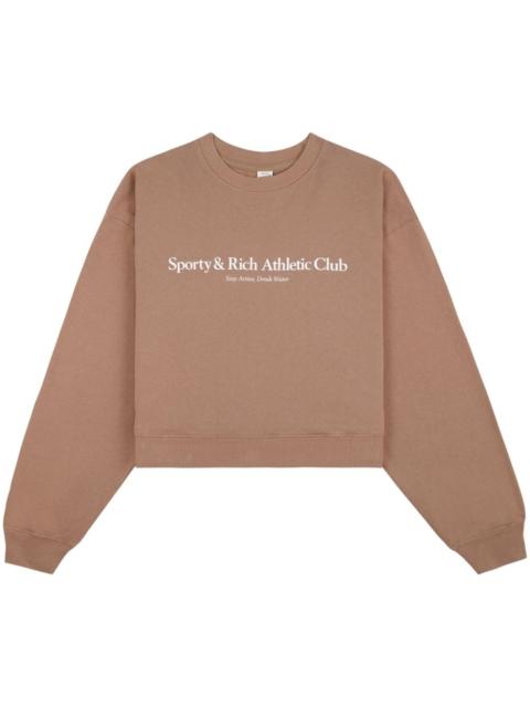 Sporty & Rich Athletic Club cropped sweatshirt