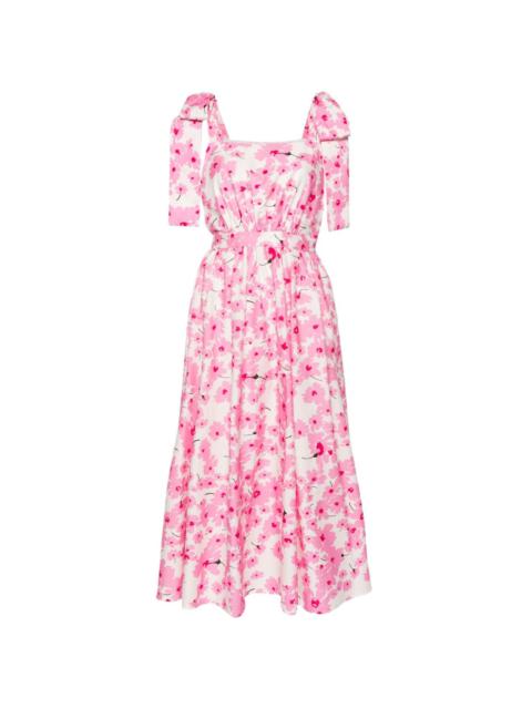 MSGM floral-print cotton maxi dress