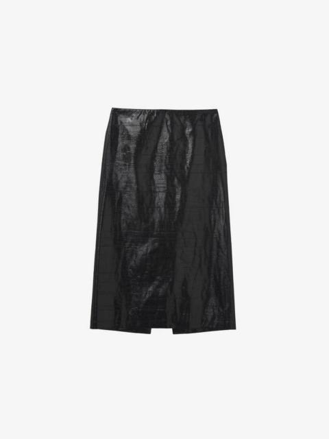 Tarpaulin Pencil Skirt