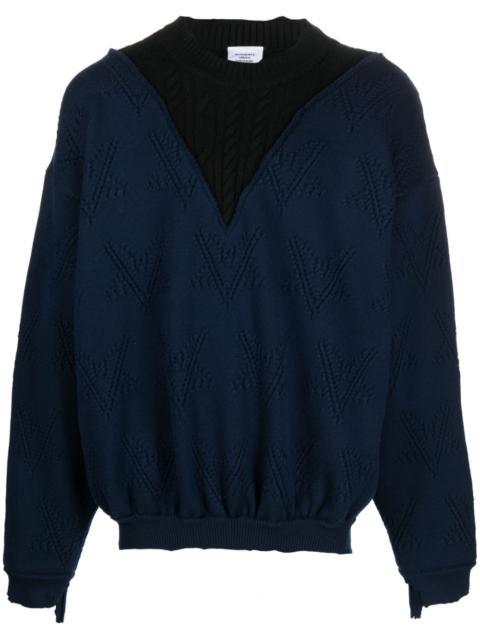 VETEMENTS distressed-effect merino jumper