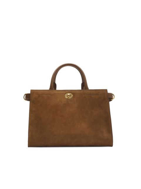 Burberry Cotswolds suede small tote bag