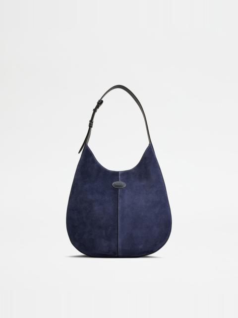 Tod's TOD'S DI BAG HOBO IN LEATHER SMALL - BLUE