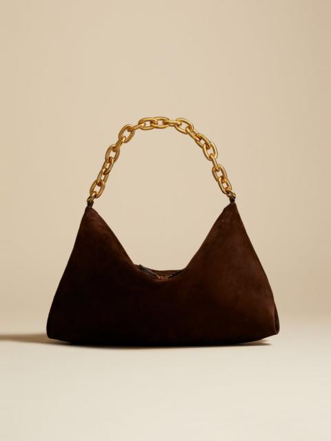The Clara Bag in Coffee Suede