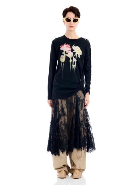 Collina Strada BLACK FLOWER DRIP TOSH L/S TEE
