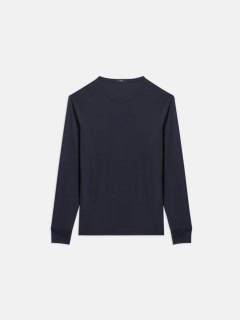 Theory Relaxed Long-Sleeve Tee in Modal Jersey