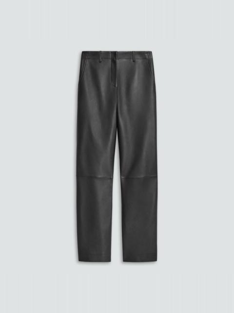 Theory Classic Straight Pant in Sleek Leather