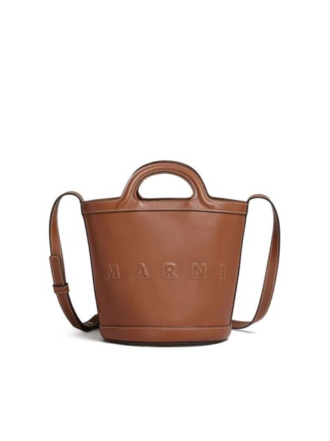 Tropicalia leather bucket bag
