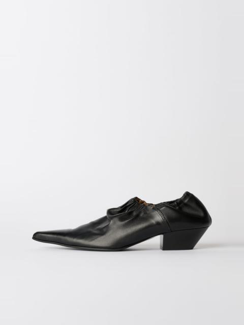 Our Legacy Ranch Envelope Heel Soot Black Softgrain Nappa