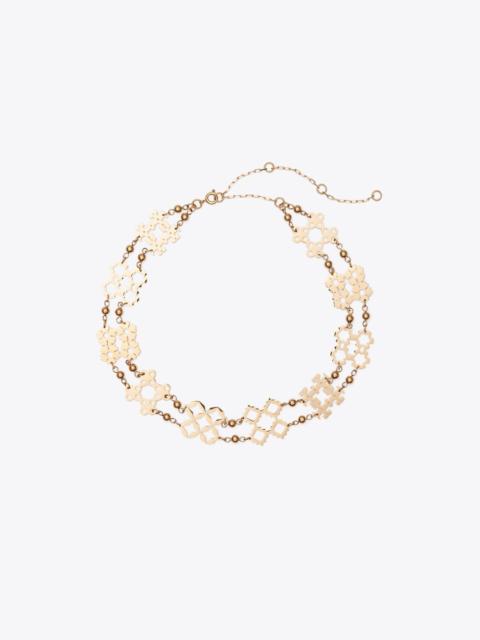 TORY BURCH Forget Me Not Choker Necklace
