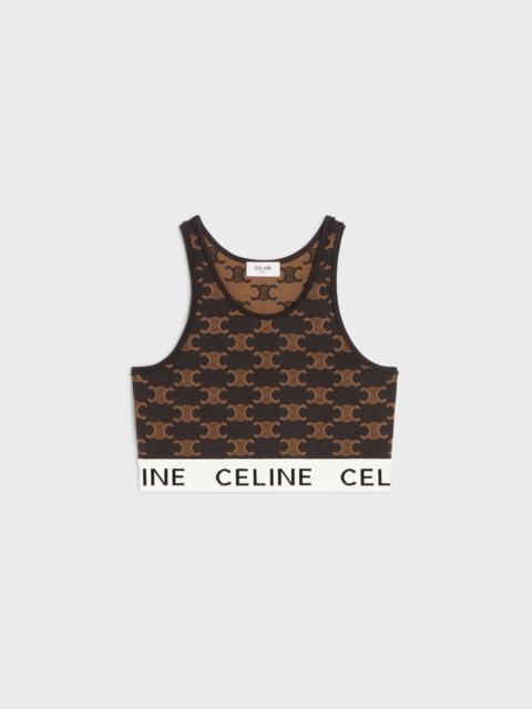 CELINE Celine bra in monogram silk cotton