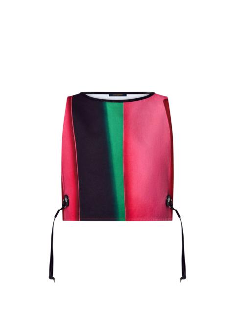 Louis Vuitton Macro Rabbit Leather Pull Boxy Top