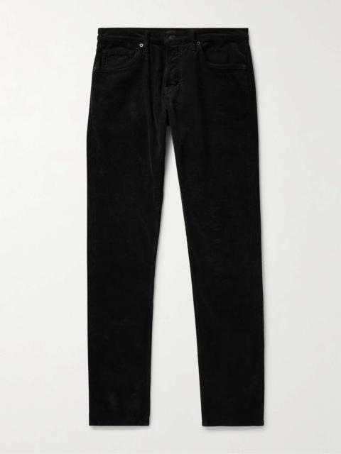 TOM FORD Slim-Fit Garment-Dyed Cotton-Corduroy Trousers