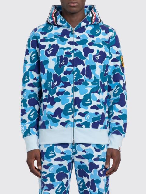A BATHING APE® BAPE Mega ABC Camo Shark Boa Hoodie 'Pink' - 1J70