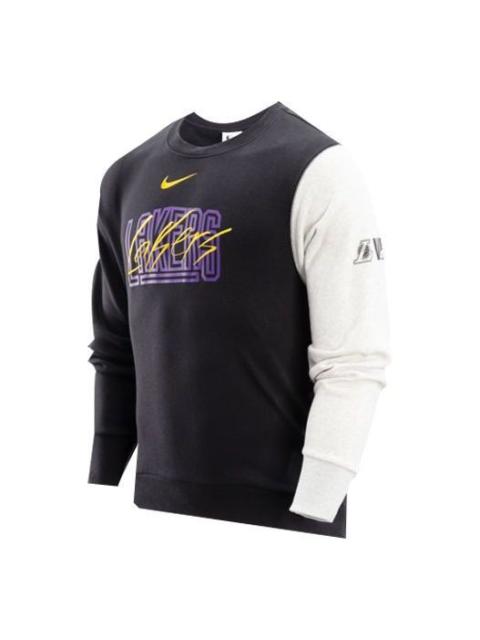 Nike NBA Lakers Courside long sleeves 'Black White' DR9334-010