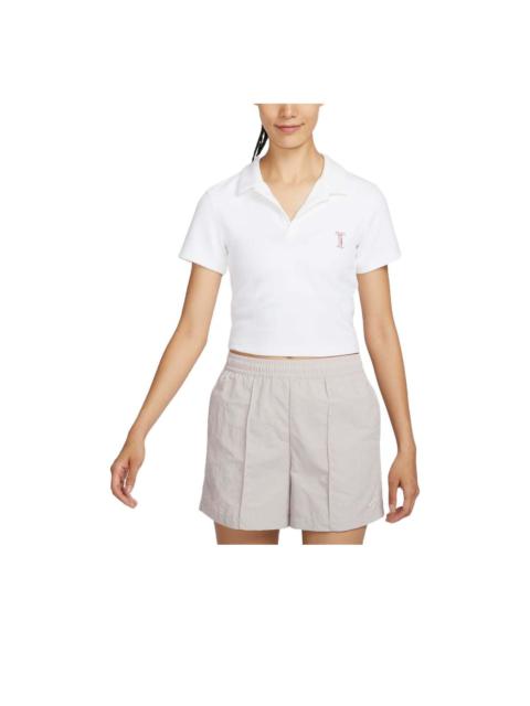 Nike (WMNS) Nike Sportswear Polo Shirt Asia Sizing 'White' HJ6852-100