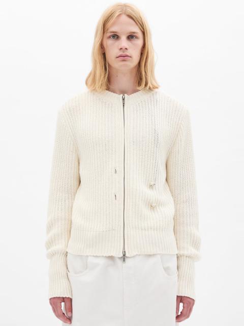 Ann Demeulemeester Ismael Zipped Knit Bomber