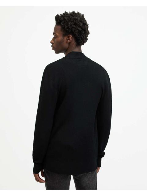 ALLSAINTS MODE MERINO OPEN CARDIGAN