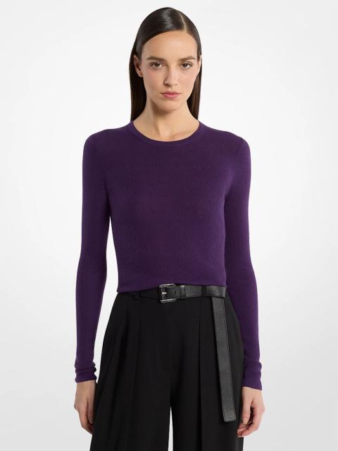 MICHAEL KORS COLLECTION Hutton Featherweight Cashmere Sweater