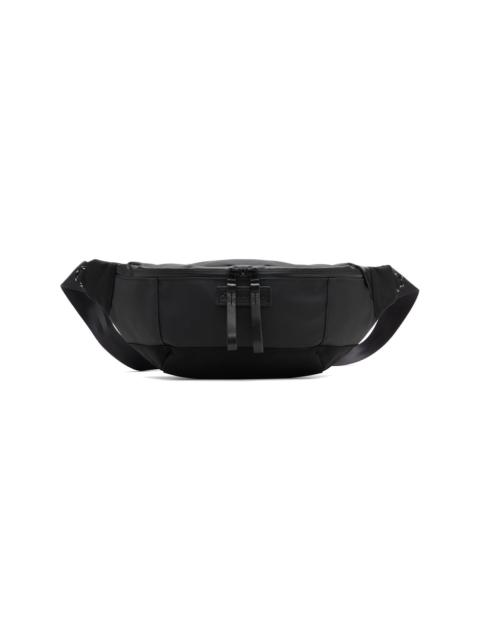 master-piece Black Slick Waist Belt Bag