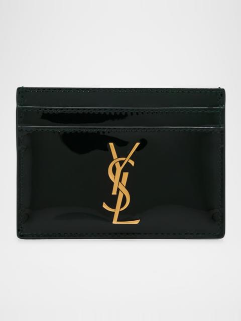 SAINT LAURENT YSL Card Holder in Patent Leather