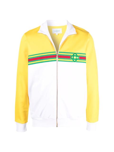 CASABLANCA colour-block zipped jacket