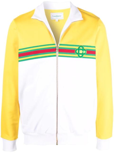 CASABLANCA colour-block zipped jacket