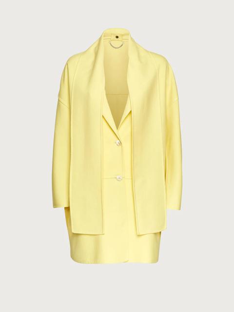 FERRAGAMO SINGLE BREASTED WOOL COAT