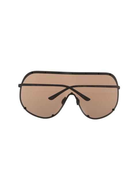 Shield oversized-frame sunglasses