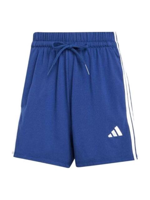 adidas (WMNS) adidas Essentials 3-Stripes Cotton Shorts 'Blue' JD0913