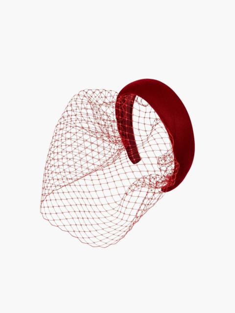 Jennifer Behr Kate Voilette Headband in Velvet
