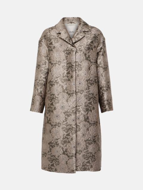 'S Max Mara Effige floral-jacquard coat